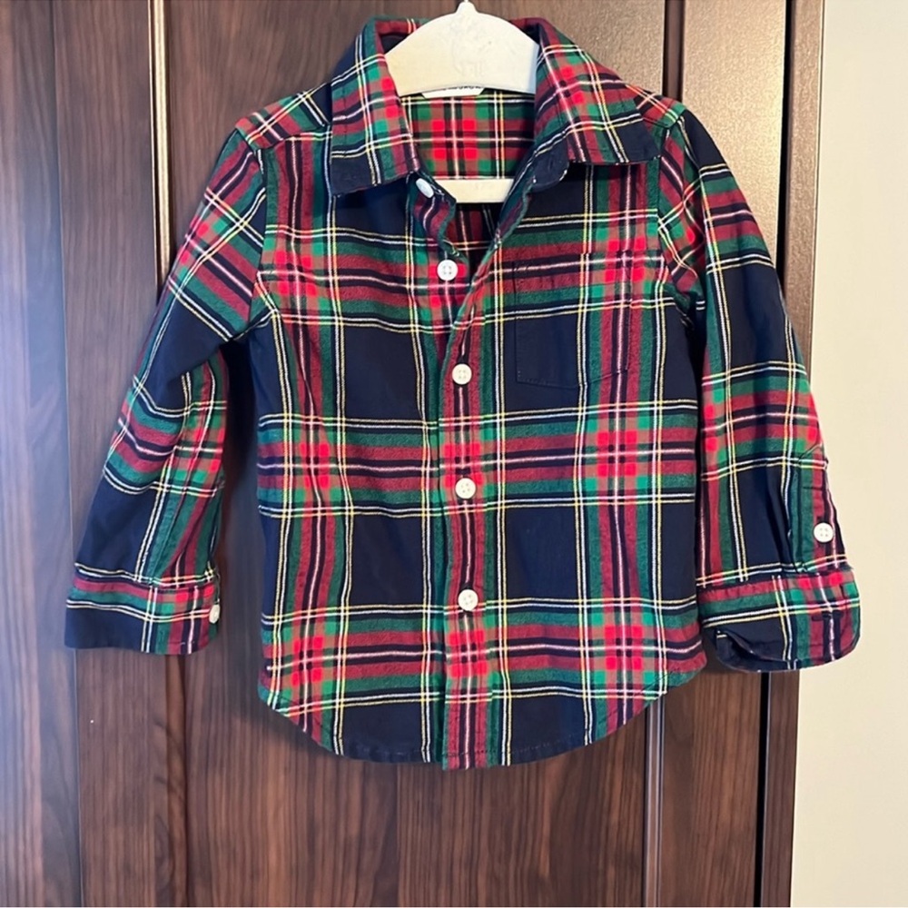 Janie & Jack Plaid Shirt 12-18m